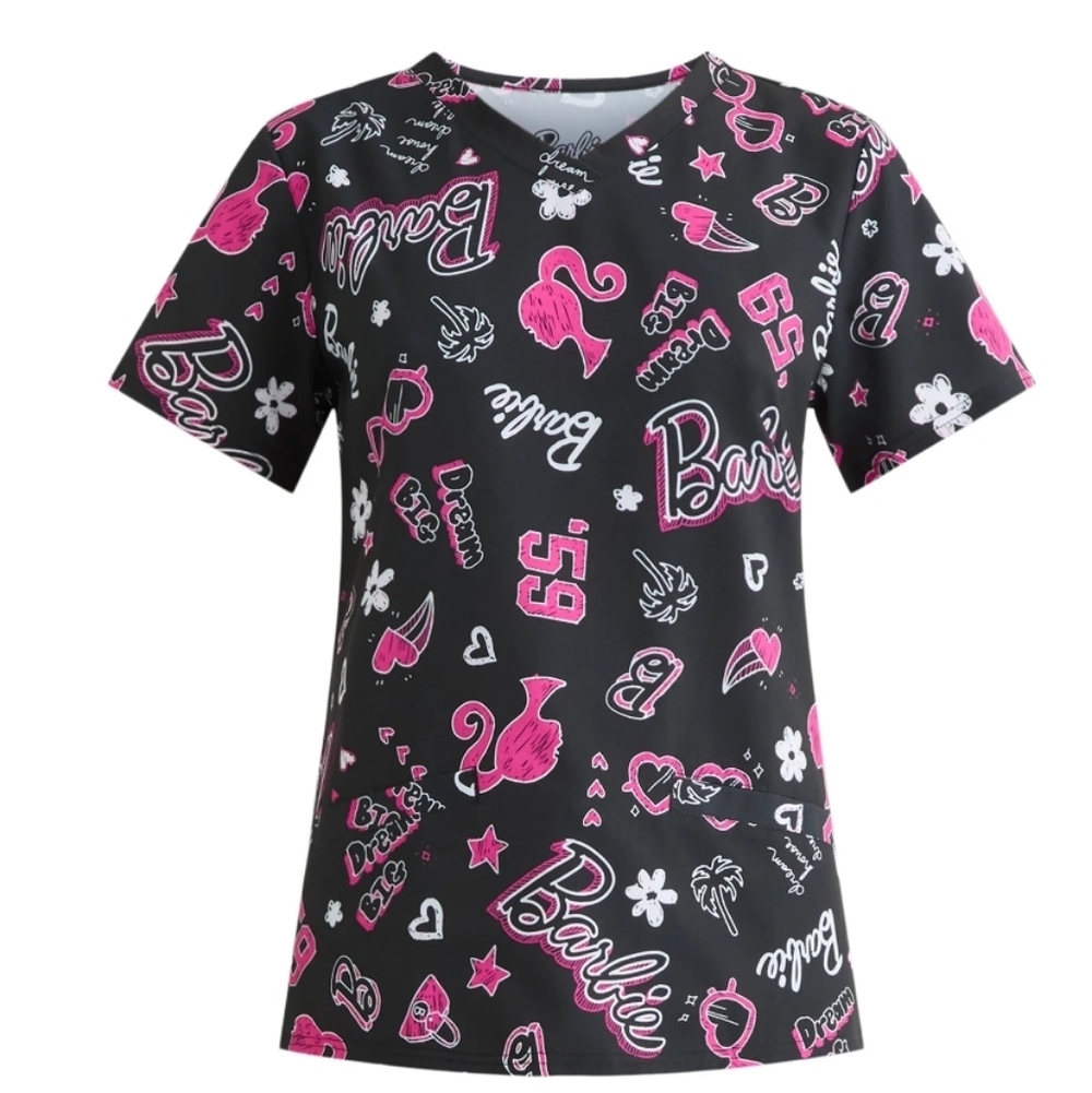 Barbie Women's Scrub Top